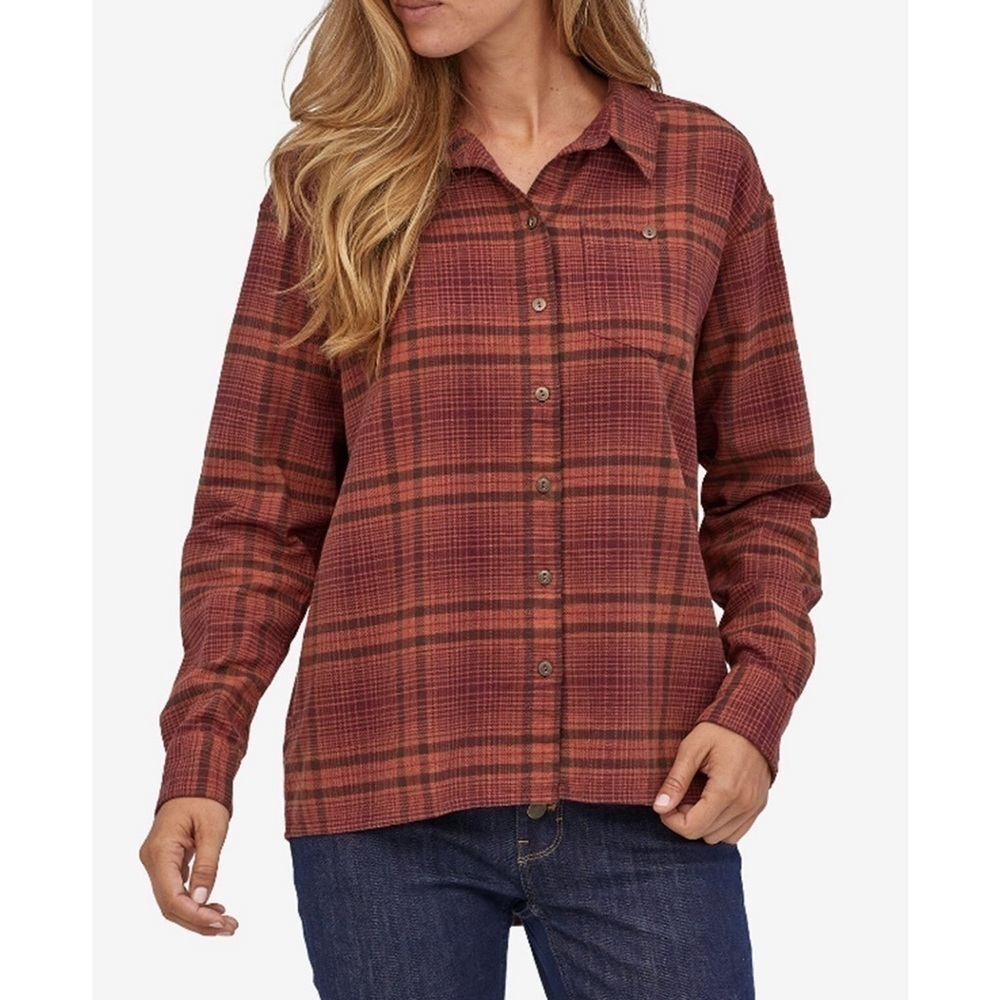 Patagonia Driving Song Flannel Shirt Organic Cotton XS Plaid